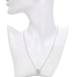 Platinum Diamond Star of David Pendant Necklace