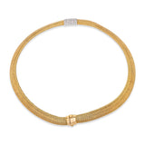 Roberto Coin 18k Two Tone Gold Appassionata Woven Collar Necklace