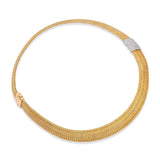 Roberto Coin 18k Two Tone Gold Appassionata Woven Collar Necklace