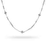 Platinum Ornate Link Chain Necklace
