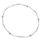 Platinum Ornate Link Chain Necklace