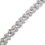 14k White Gold 1.25tcw Diamond Link Bracelet