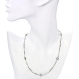 Platinum Ornate Link Chain Necklace