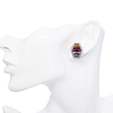 Bellarri 14k Yellow Gold Multi-Stone and Diamond Earrings