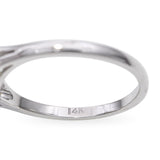 Vintage 14k White Gold 1.08tcw Diamond and Lab Emerald Ring