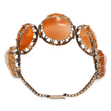 Antique Yellow Gold Proper Lady Shell Cameo Bracelet