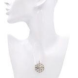 Victorian Yellow Gold Old European Cut Diamond Openwork Circle Brooch Pendant