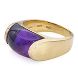 Bvlgari 18k Yellow Gold Amethyst Tronchetto Ring