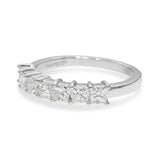 Rhapsody Platinum 1.05tcw G VS Princess Cut Diamond Half Band Ring