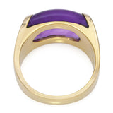 Bvlgari 18k Yellow Gold Amethyst Tronchetto Ring