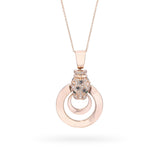 Effy Signature 14k Rose Gold Diamond and Emerald Panther Necklace