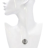 Antique Edwardian Yellow Gold and Silver Top Diamond & Natural Pearl Pendant