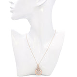 Effy Signature 14k Rose Gold Diamond and Emerald Panther Necklace