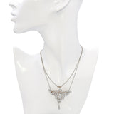 Antique Edwardian Platinum & 14k Gold 1.98tcw Diamond Lavalier Necklace
