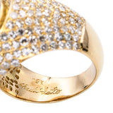 Paul Flato 18k Yellow Gold Ruby & Diamond Statement Ring