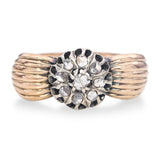 Vintage 14k Yellow Gold Polki Diamond Ring