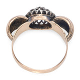 Vintage 14k Yellow Gold Polki Diamond Ring