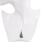 Vintage Yellow Gold Boulder Opal and Diamond Pendant