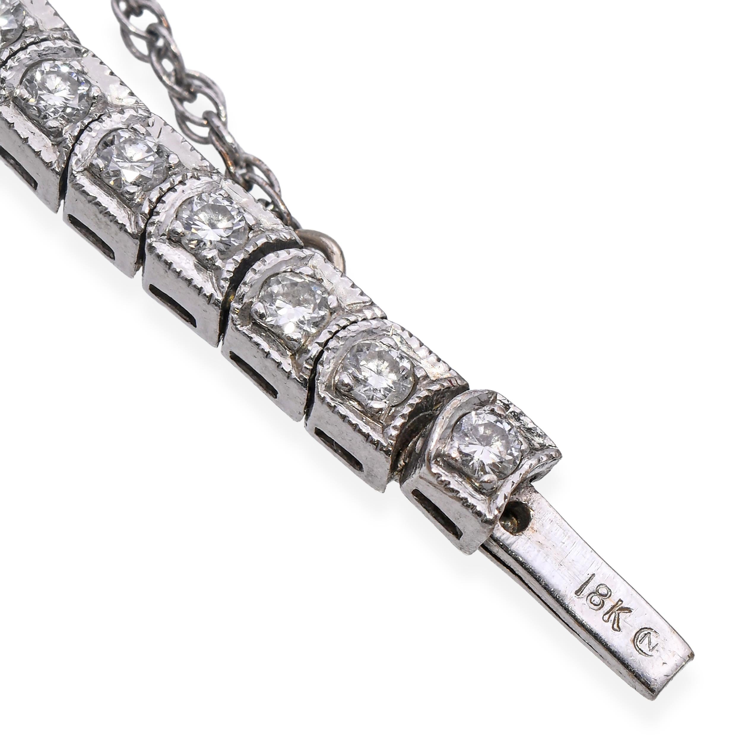 Art Deco 18k White Gold Diamond Onyx and Emerald Snake Bracelet