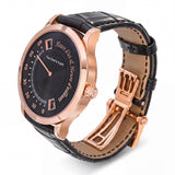 Van Cleef & Arpels 18k Rose Gold Heure D’ici & D’ailleurs 42mm Automatic Watch