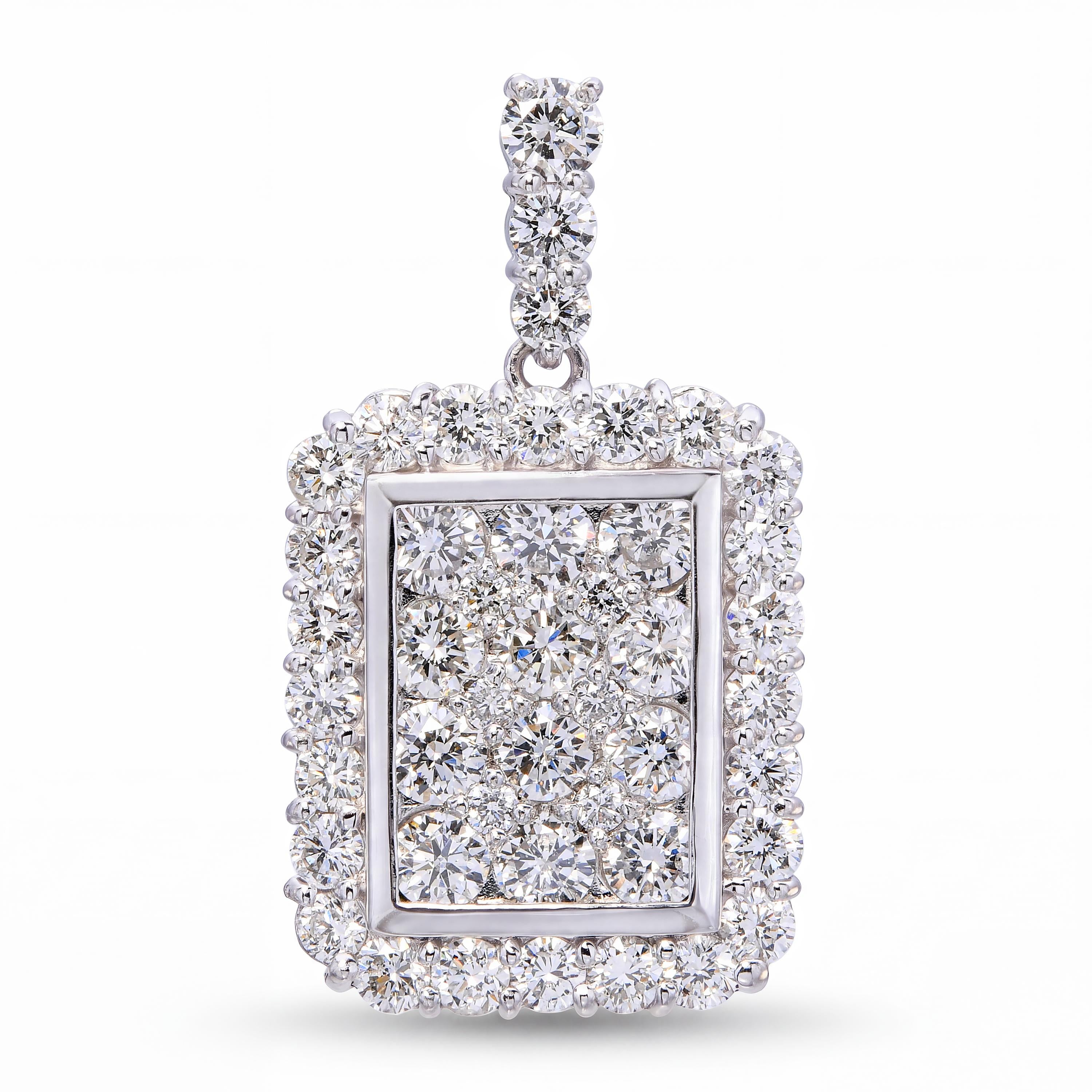 Platinum 2.03tcw H VS Diamond Pendant