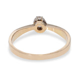 Vintage 14k Yellow Gold 0.25ct Rose Cut Diamond Ring