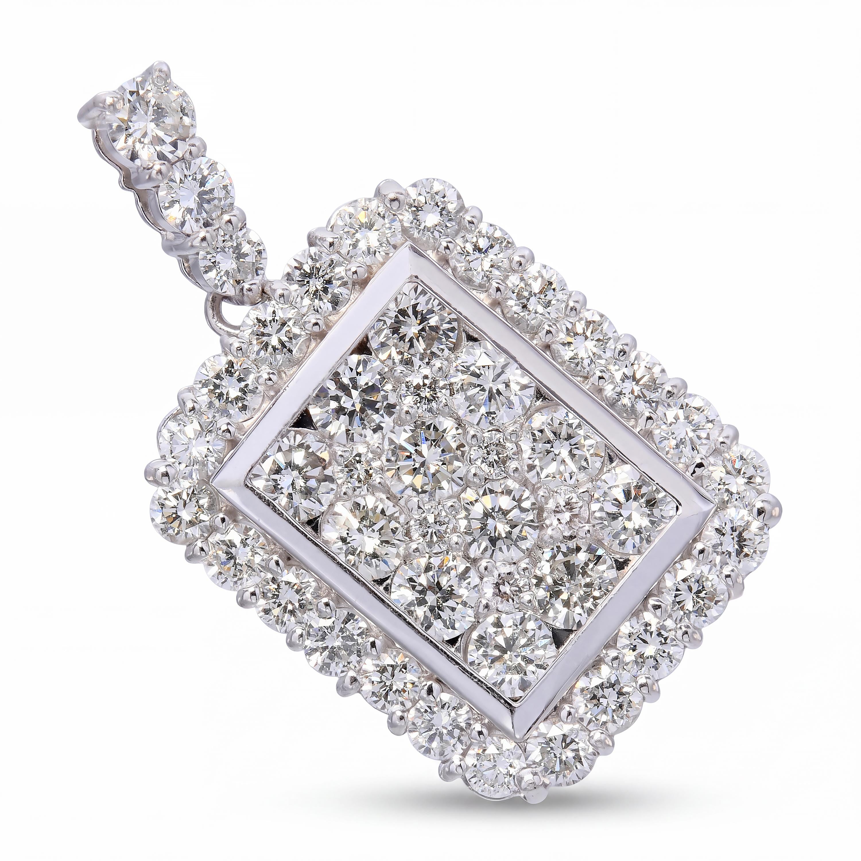 Platinum 2.03tcw H VS Diamond Pendant