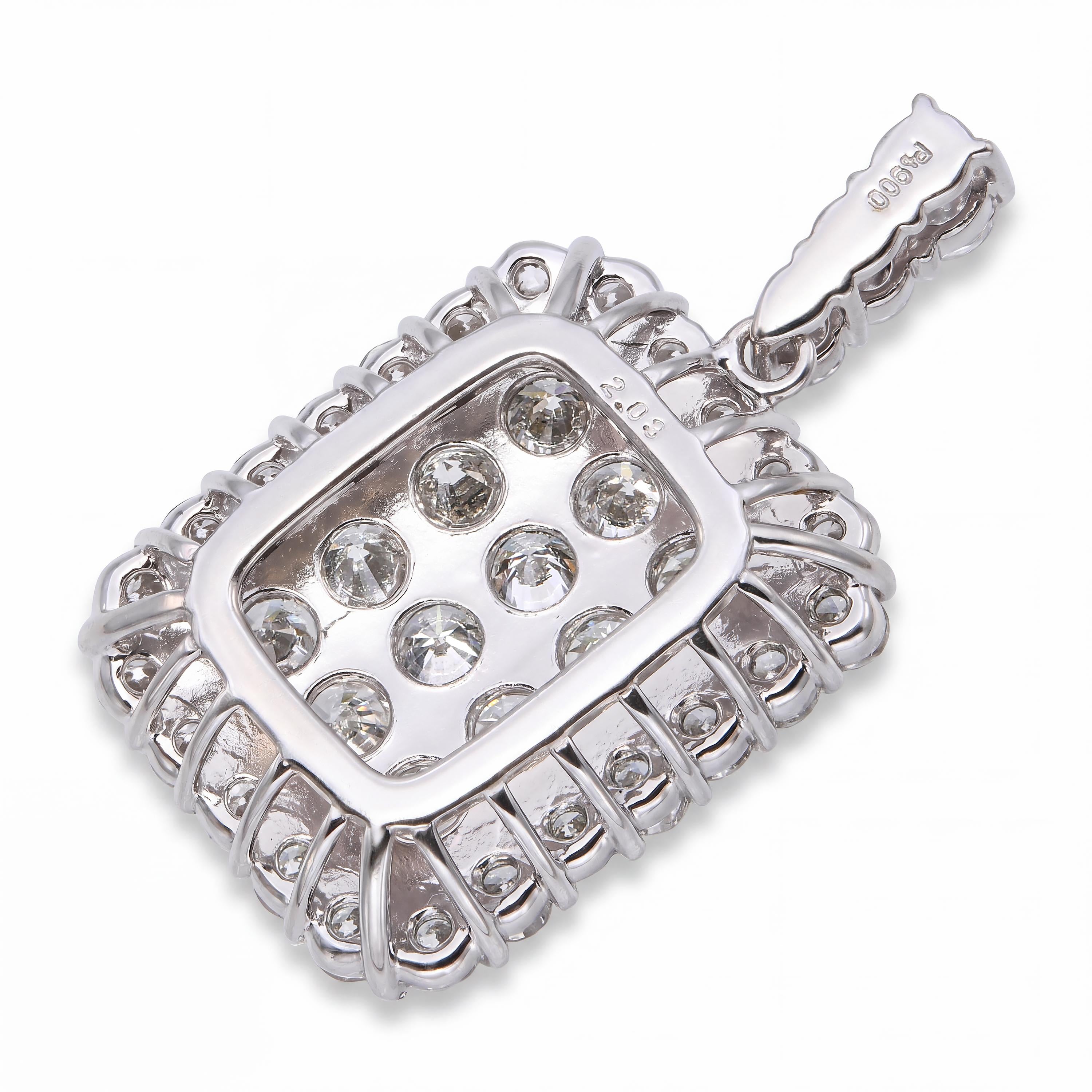 Platinum 2.03tcw H VS Diamond Pendant