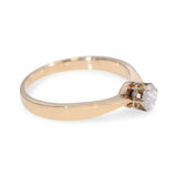 Vintage 14k Yellow Gold 0.25ct Rose Cut Diamond Ring