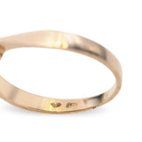 Vintage 14k Yellow Gold 0.25ct Rose Cut Diamond Ring