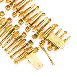 Vintage Ilias Lalaounis 18k Yellow Gold Graduated Spike Necklace