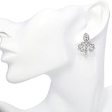 Vintage 14k White Gold Chandelier 1.72tcw Diamond Earrings