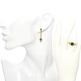 Vintage H. Stern 18k Yellow Gold Emerald and Diamond Jewelry Set