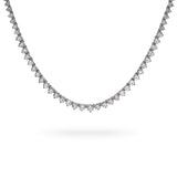 17k White Gold 11.98tcw Diamond Tennis Necklace