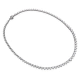 17k White Gold 11.98tcw Diamond Tennis Necklace