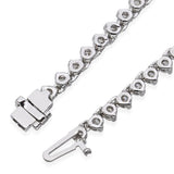 17k White Gold 11.98tcw Diamond Tennis Necklace