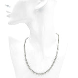 17k White Gold 11.98tcw Diamond Tennis Necklace