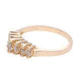 Vintage 14k Yellow Gold Marquise Diamond Ring