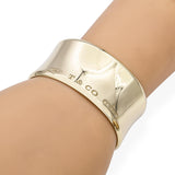 Tiffany & Co 18k Yellow Gold 1837 Wide Cuff Bracelet