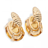 14k Yellow Gold Pucci 56.4tcw Citrine Cufflinks