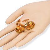 14k Yellow Gold Pucci 56.4tcw Citrine Cufflinks