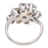 Vintage Louis J. Meyer Platinum 2.20ct Diamond Cluster Ring