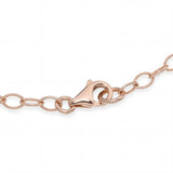 Bellari 14k Rose Gold 2.20tcw Blue Topaz and Diamond Bar Pendant Necklace