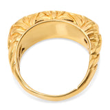 Antique 23k Yellow Gold Jadeite Jade Saddle Ring