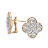 14k Two-Tone Gold 3.38tcw H VS Diamond Earrings