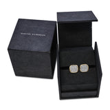 David Yurman 18k Yellow and White Gold Diamond Pavé Cufflinks