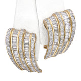 Vintage 18k Yellow Gold Diamond Earrings