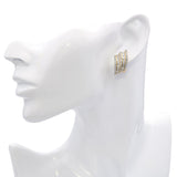 Vintage 18k Yellow Gold Diamond Earrings
