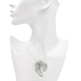 Vintage Platinum Precious Metal Alloy 5.21tcw Diamond Floral Spray Brooch