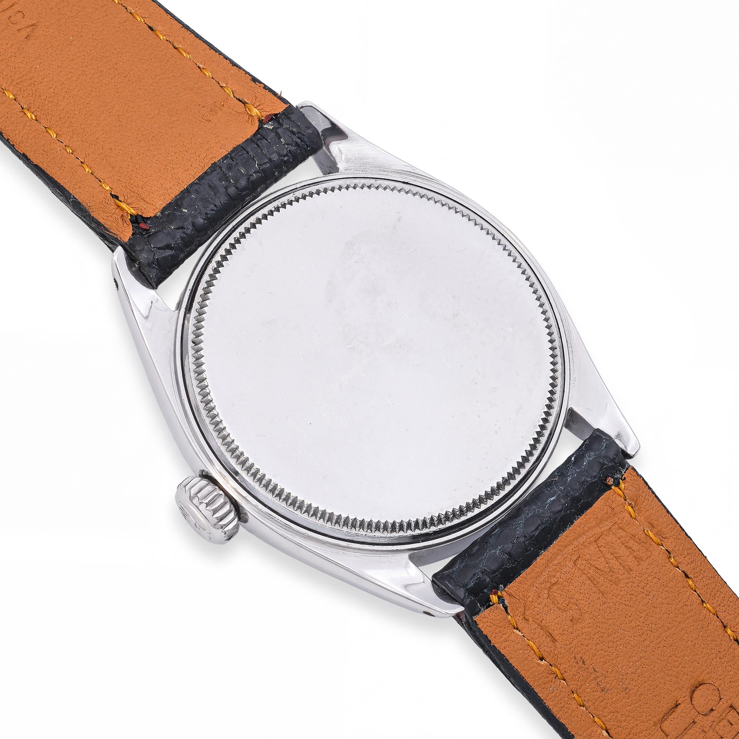 Vintage 1950s Rolex Oyster Perpetual AirKing Stainless Mens Watch Ref. 6480